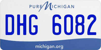 MI license plate DHG6082