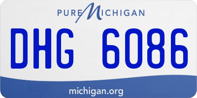 MI license plate DHG6086