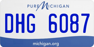 MI license plate DHG6087