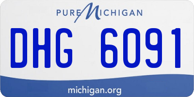 MI license plate DHG6091