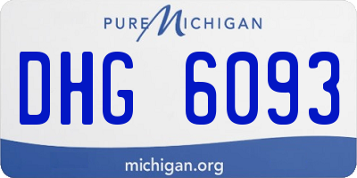 MI license plate DHG6093