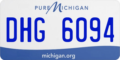MI license plate DHG6094
