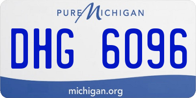 MI license plate DHG6096