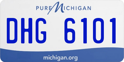 MI license plate DHG6101