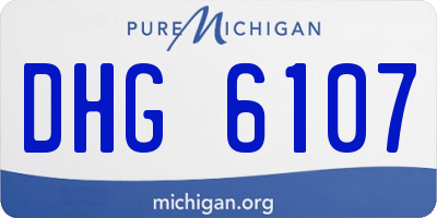 MI license plate DHG6107