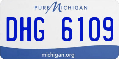 MI license plate DHG6109