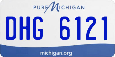 MI license plate DHG6121