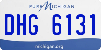 MI license plate DHG6131
