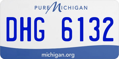 MI license plate DHG6132