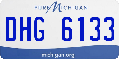 MI license plate DHG6133