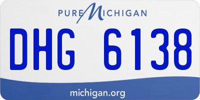 MI license plate DHG6138