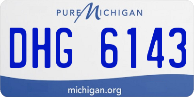 MI license plate DHG6143