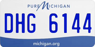 MI license plate DHG6144