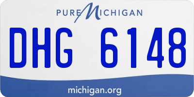 MI license plate DHG6148