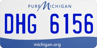 MI license plate DHG6156
