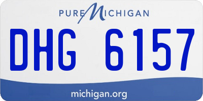 MI license plate DHG6157