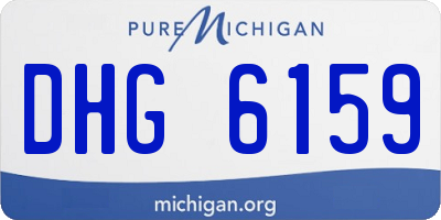 MI license plate DHG6159