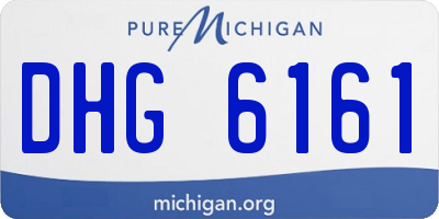 MI license plate DHG6161