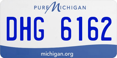 MI license plate DHG6162