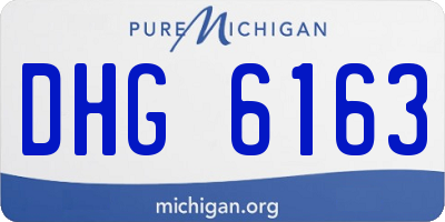 MI license plate DHG6163
