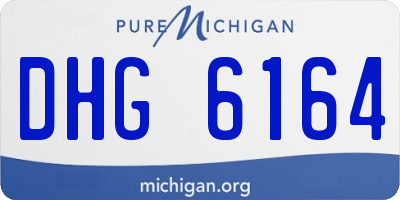 MI license plate DHG6164