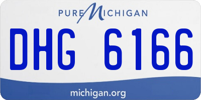 MI license plate DHG6166