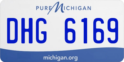 MI license plate DHG6169