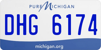 MI license plate DHG6174