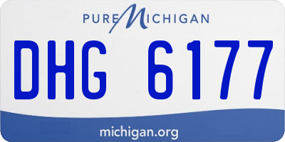 MI license plate DHG6177