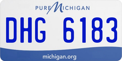 MI license plate DHG6183