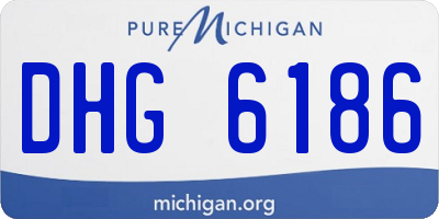MI license plate DHG6186
