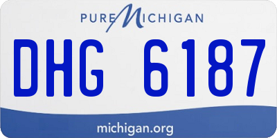 MI license plate DHG6187