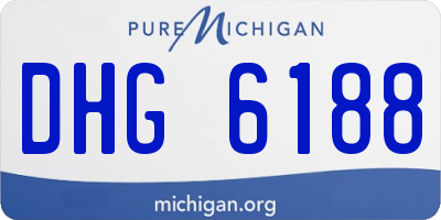 MI license plate DHG6188