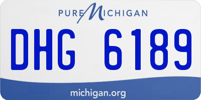 MI license plate DHG6189