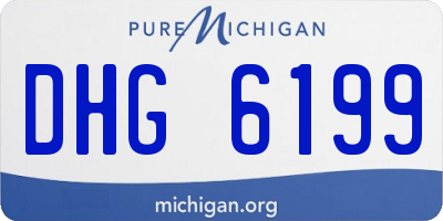 MI license plate DHG6199