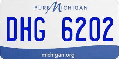MI license plate DHG6202
