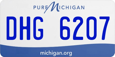 MI license plate DHG6207