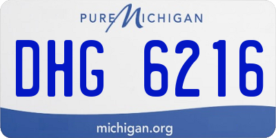 MI license plate DHG6216