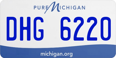 MI license plate DHG6220