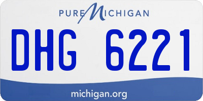 MI license plate DHG6221