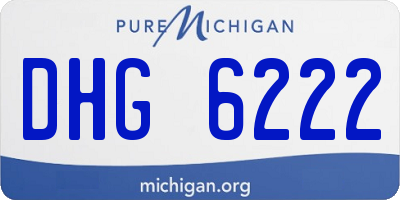 MI license plate DHG6222