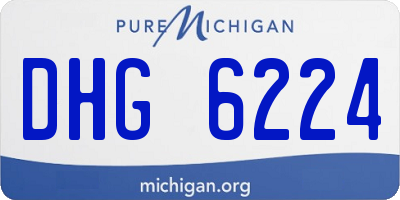 MI license plate DHG6224