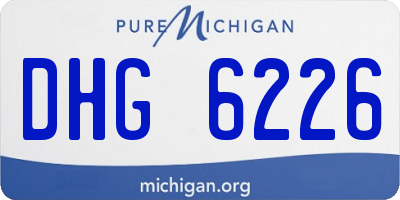 MI license plate DHG6226