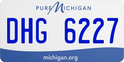 MI license plate DHG6227