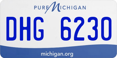 MI license plate DHG6230