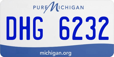 MI license plate DHG6232