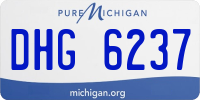 MI license plate DHG6237