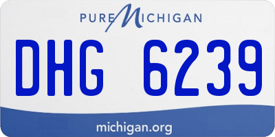 MI license plate DHG6239