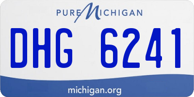 MI license plate DHG6241
