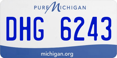 MI license plate DHG6243